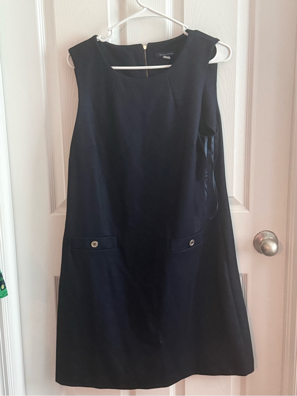 Tommy Hilfiger Black Sleeveless Mini Shift Dress